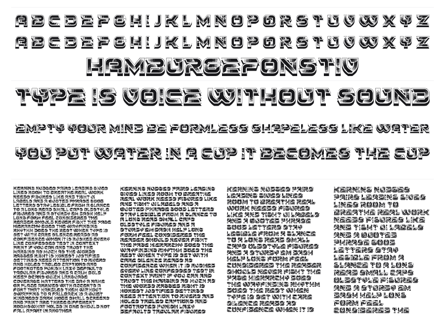 Fusto specimen sheet