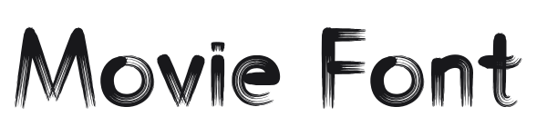 Movie Font preview
