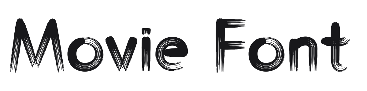 Movie Font preview
