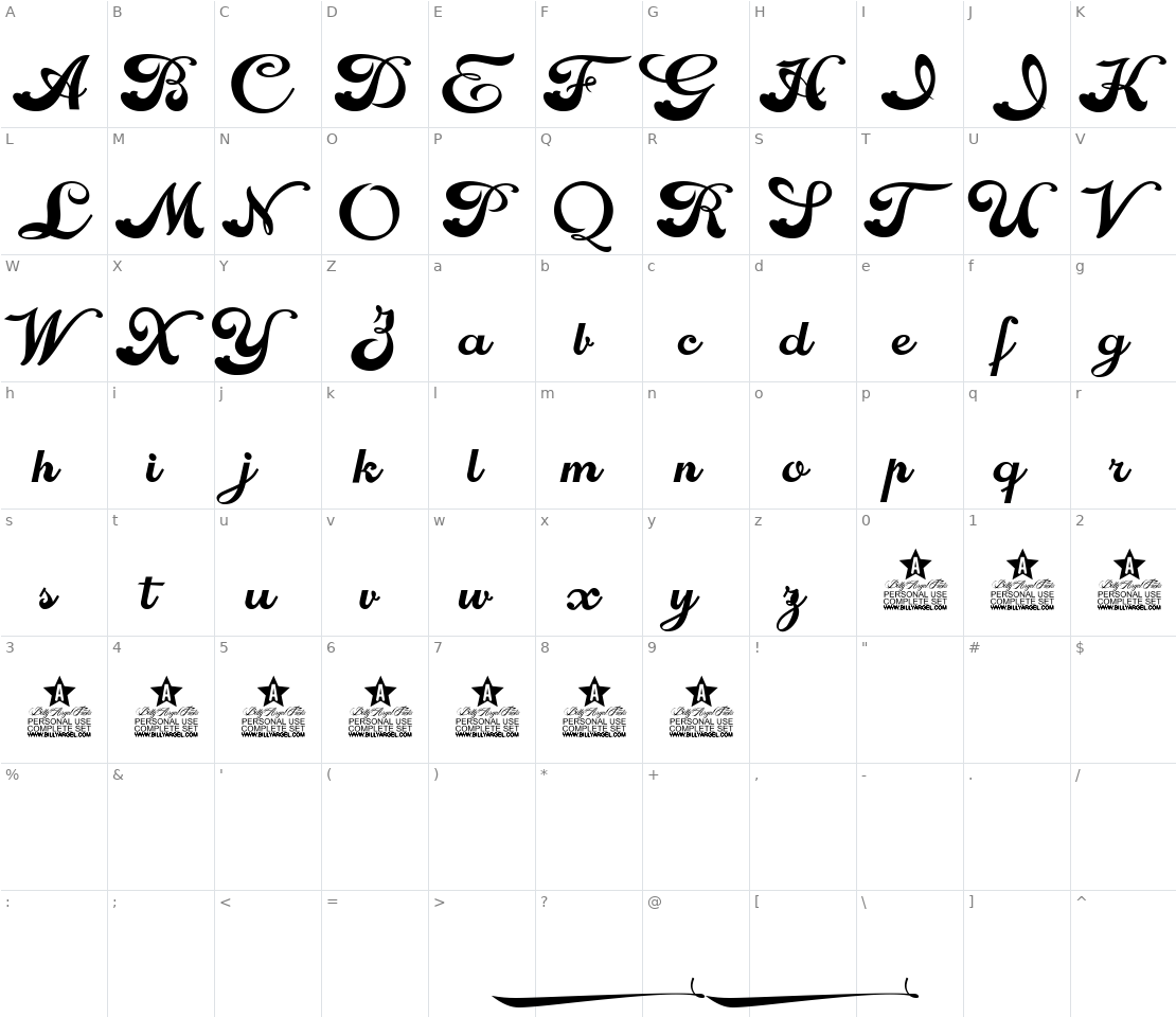 Character set for Worldwide