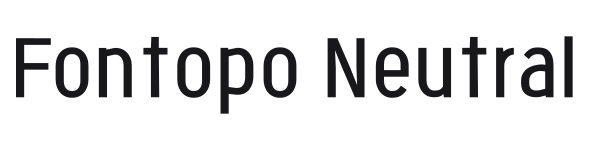 Fontopo Neutral preview