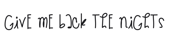 Give Me Back The Nights preview