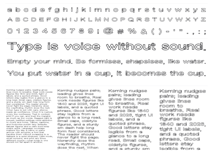 Desolator specimen sheet