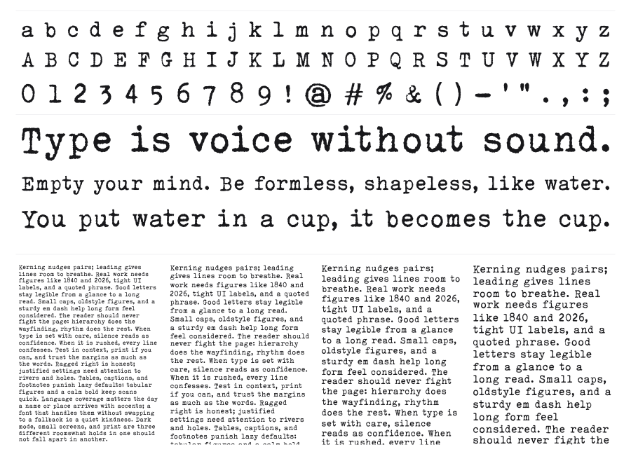 Urania Czech specimen sheet