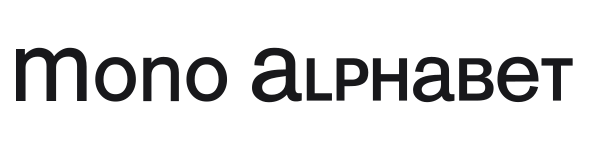 Mono Alphabet preview