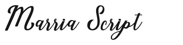 Marria Script preview