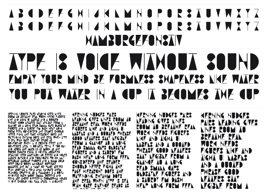 Fjord BF specimen sheet