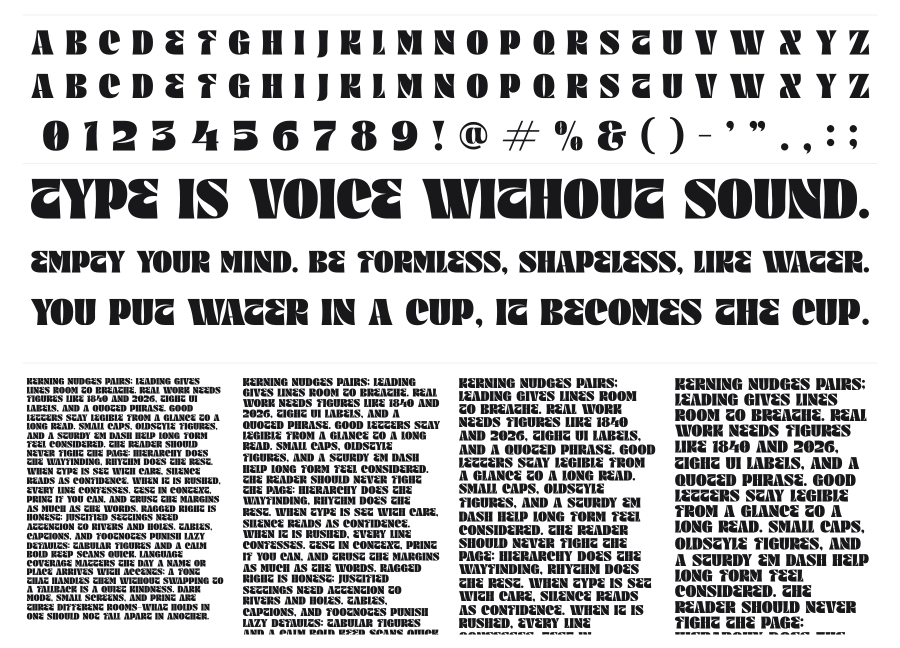 Trelink specimen sheet
