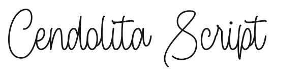 Cendolita Script preview