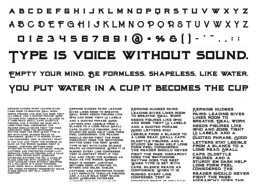 Maroon specimen sheet