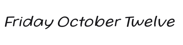 Friday October Twelve preview