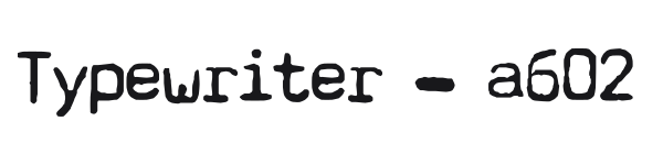 Typewriter - a602 preview
