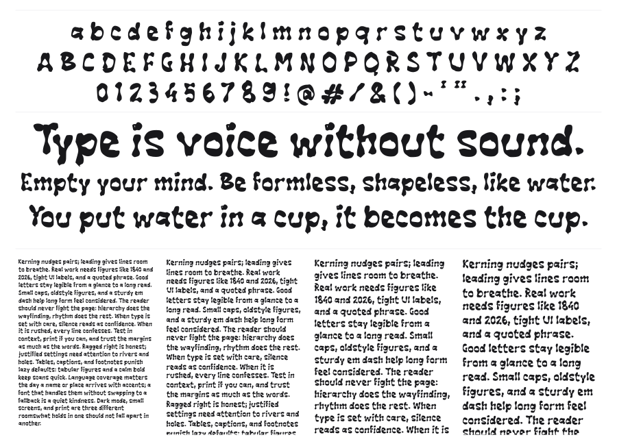 g Groovy Jelly specimen sheet