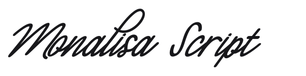 Monalisa Script preview