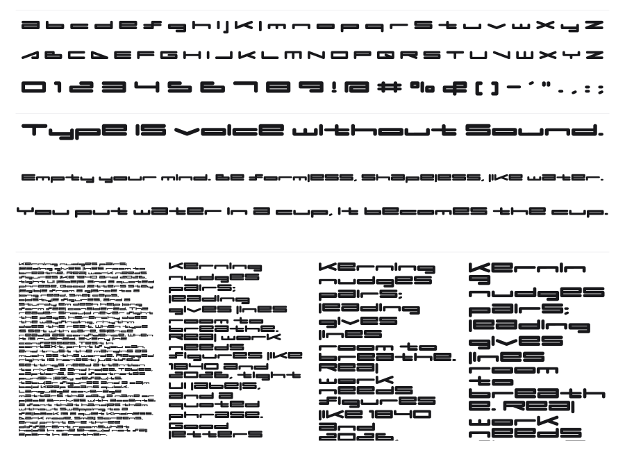 Umop specimen sheet