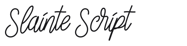 Slainte Script preview