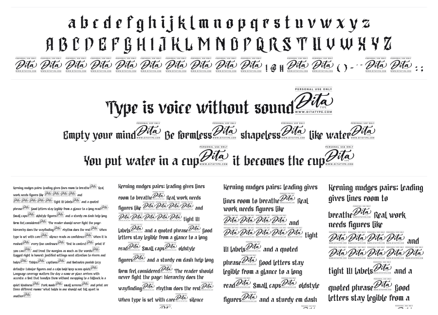 Redwinger specimen sheet