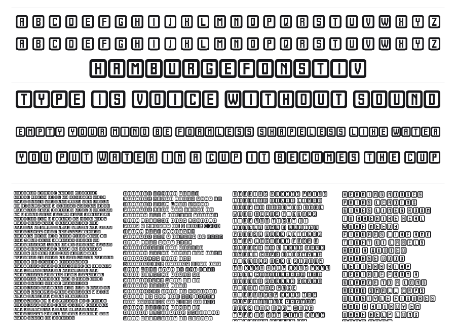 Oberding specimen sheet