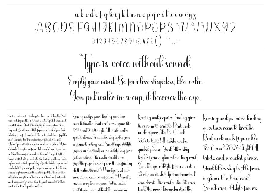 Babymilk specimen sheet