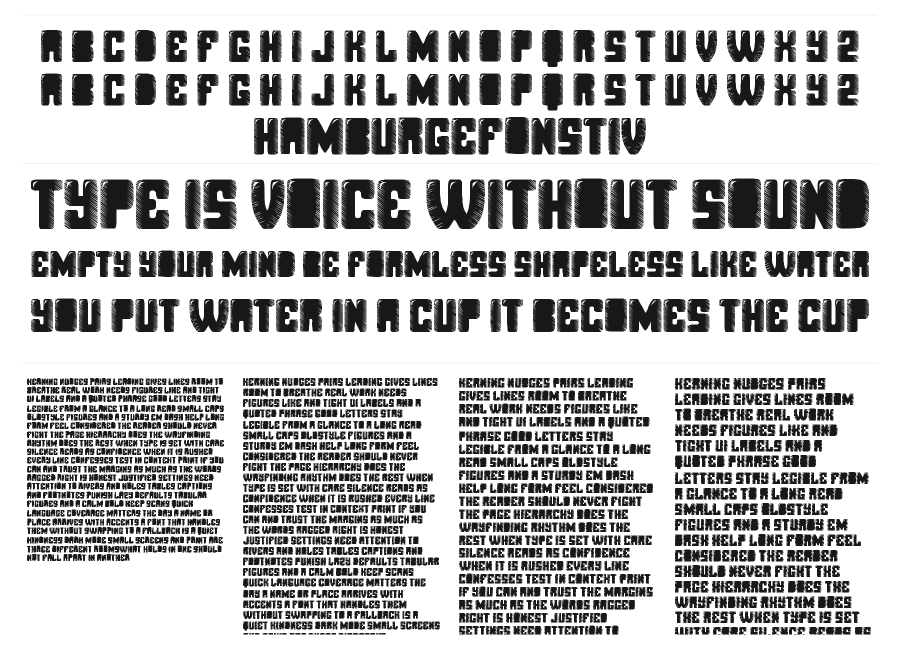 Powderpuff specimen sheet
