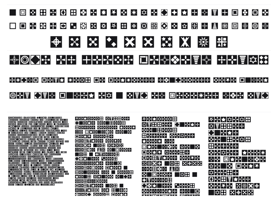 Square Things specimen sheet