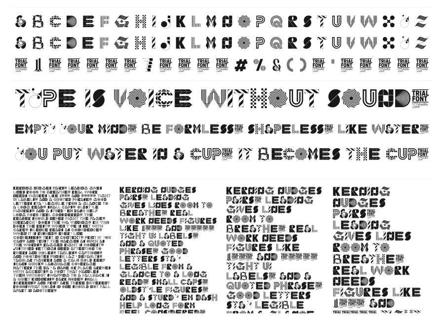 Fresh World specimen sheet