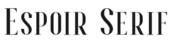 Espoir Serif preview