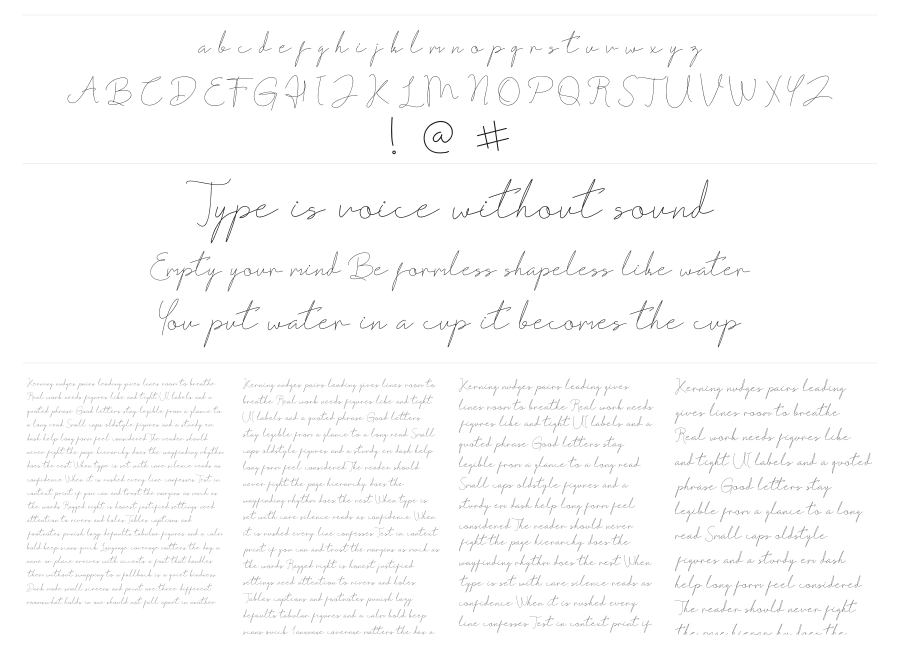 Fribourg specimen sheet