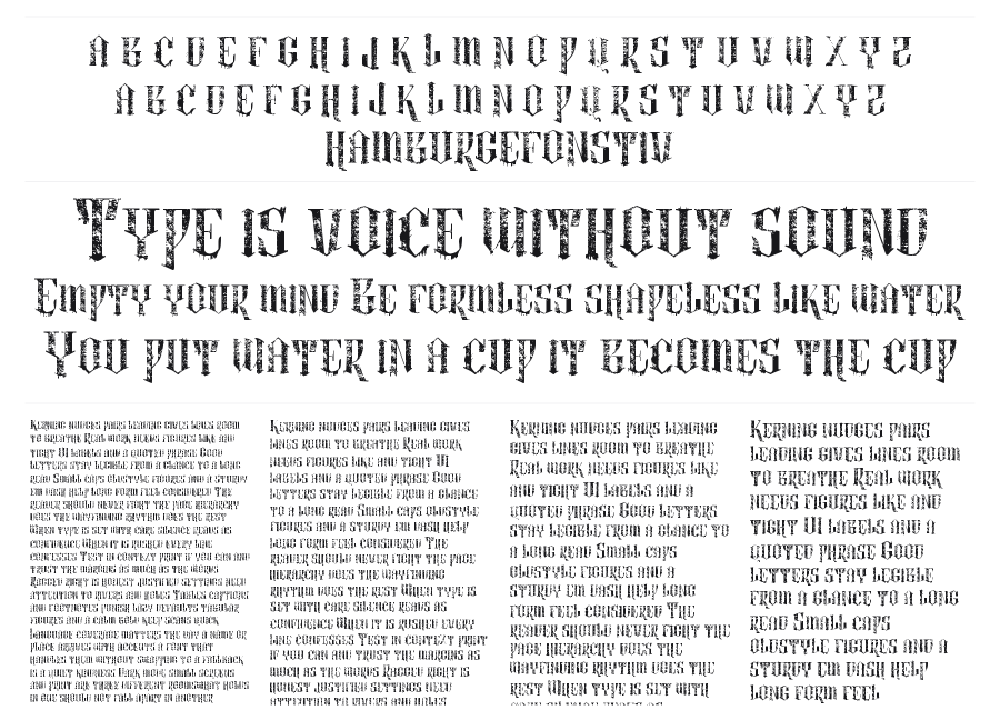 Vtks Lightness specimen sheet