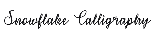 Snowflake Calligraphy preview