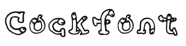 Cockfont preview