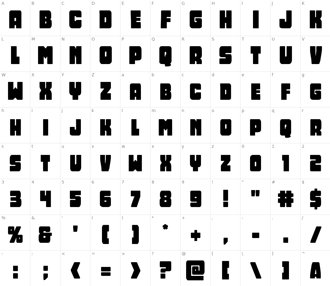 Character set for Opus Mundi