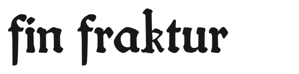 Fin Fraktur preview