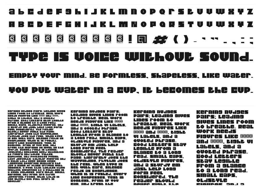 Thicxer specimen sheet