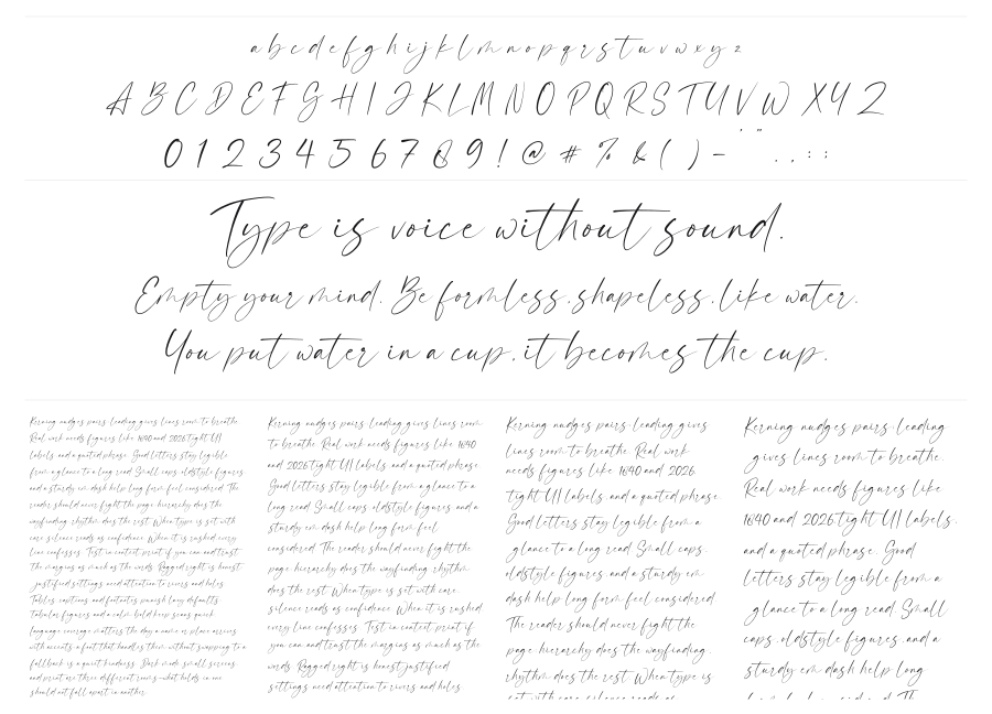 Baremila specimen sheet