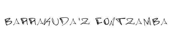 Barrakuda'z FontZamba preview