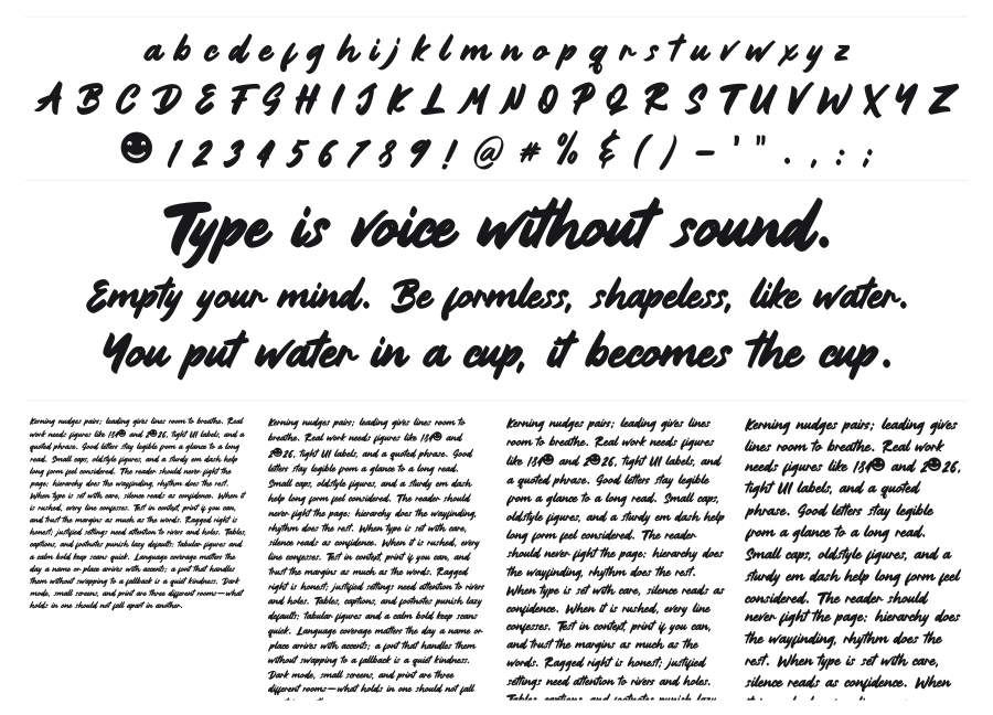 Bownjax specimen sheet