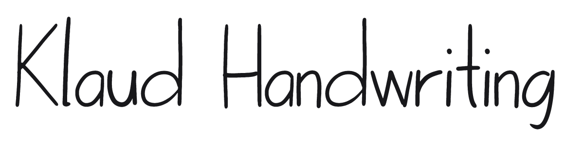 Klaud Handwriting preview