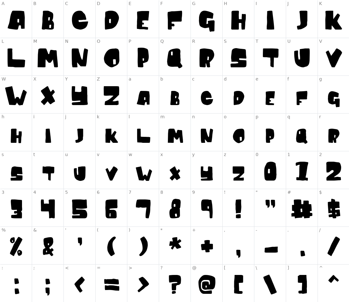 Character set for Conventional Wisdom