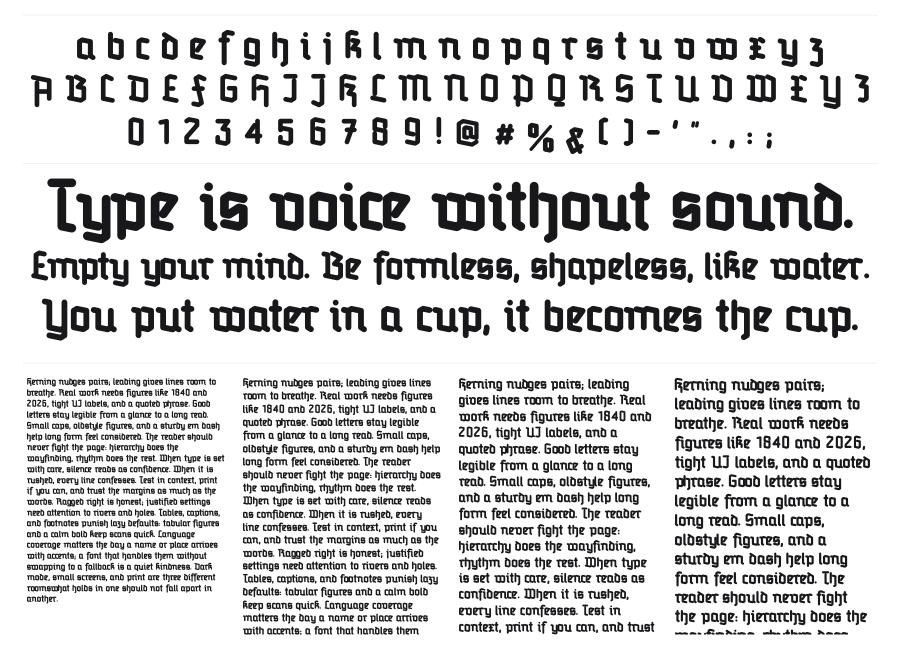 Redifraktur specimen sheet