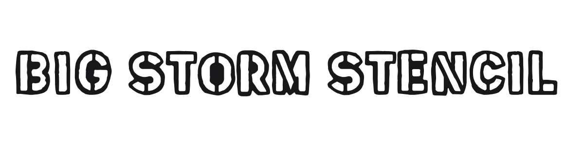 Big Storm Stencil preview