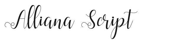 Alliana Script preview