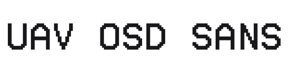 UAV OSD Sans preview