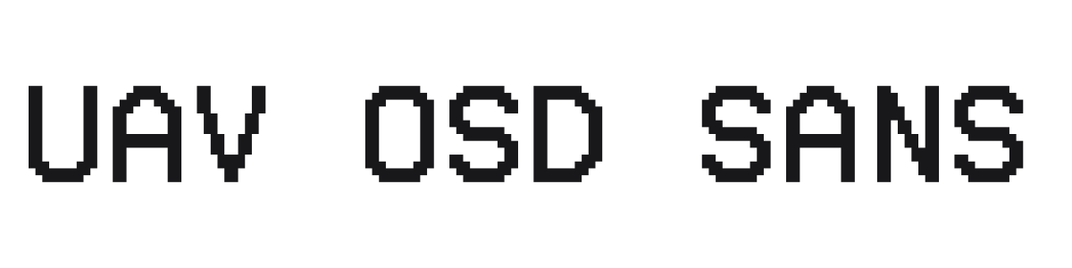 UAV OSD Sans preview