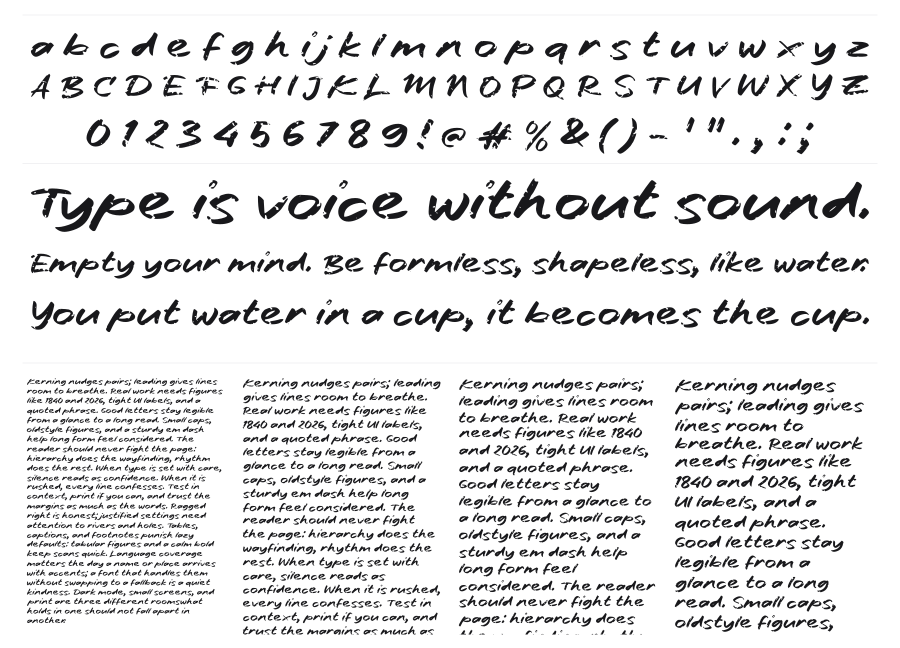 f Fresh Water specimen sheet