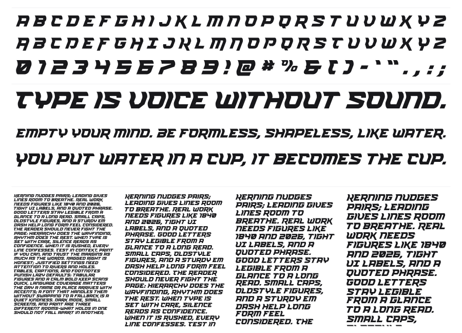 Renegent specimen sheet