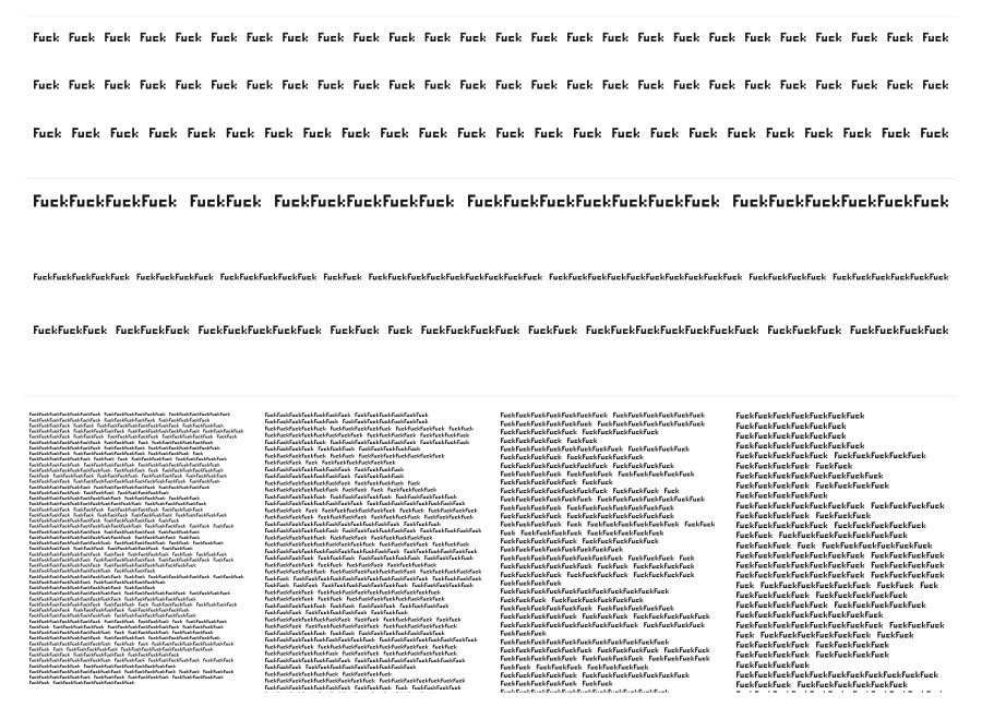 Fuck specimen sheet