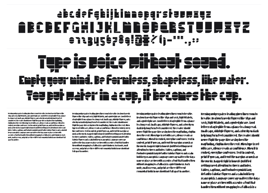Tapedeck specimen sheet
