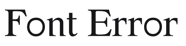 Font Error preview