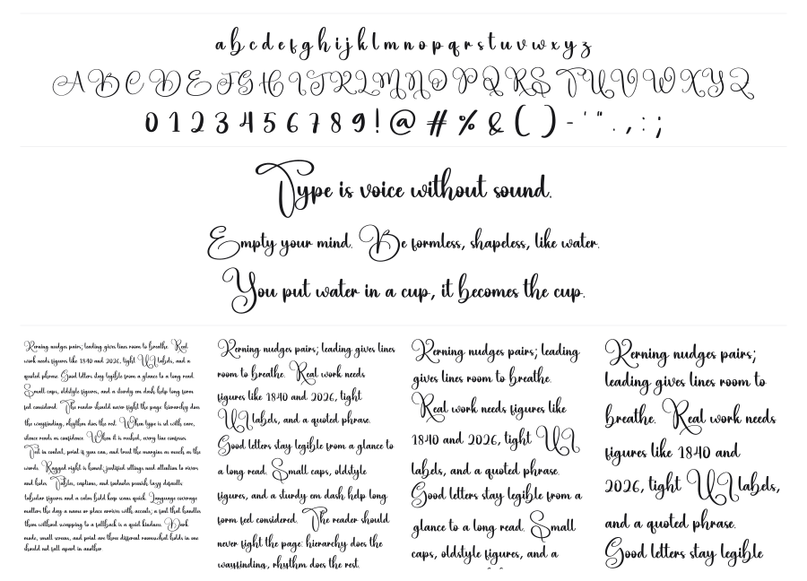 Vibrancy specimen sheet